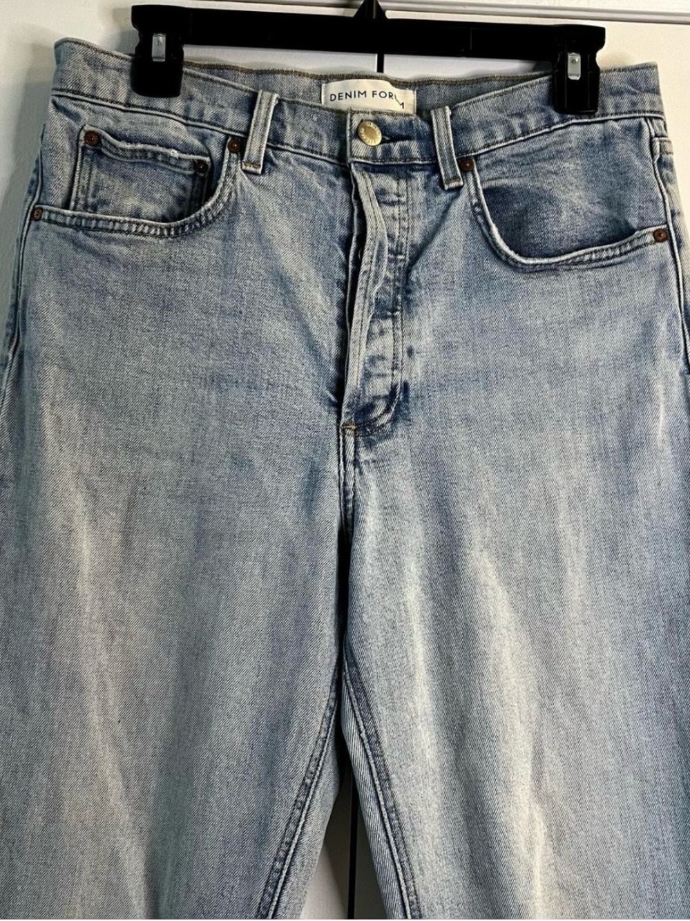 Denim Forum Light Blue High-Rise Jeans